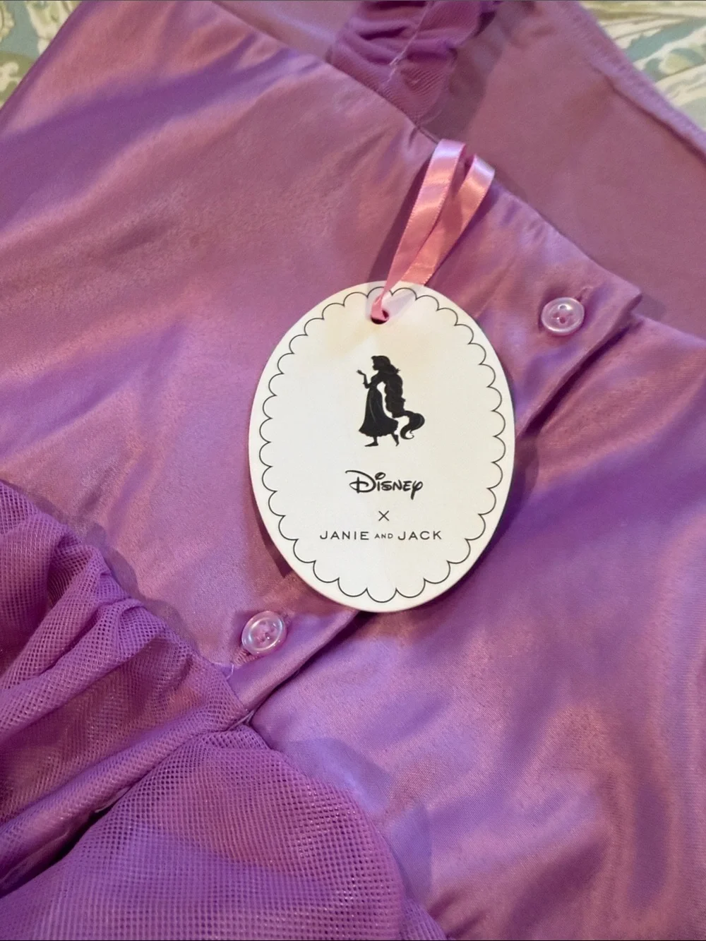 Janie and Jack Disney Lavender Ruffled Tulle Costume Dress